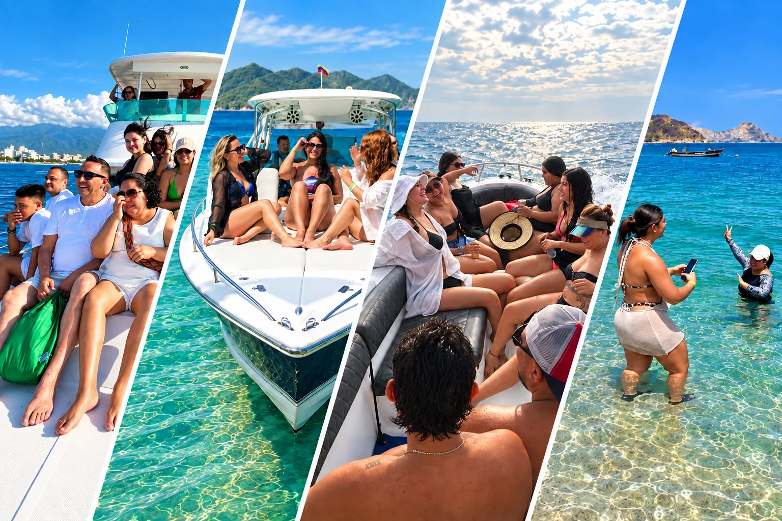 Yate, Tres Paraísos del Tayrona, Cinco Destinos y Bahía Concha